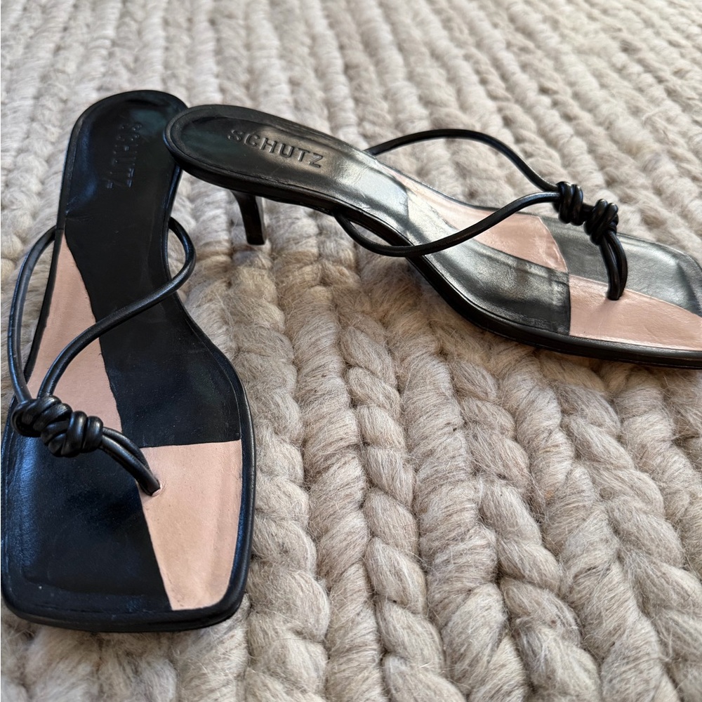 Schutz | Black and Tan Women's Sandals | size 9